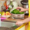 Stainless Steel Inner Liner, Rotatable Double-Layer Vegetable Washing And Shredding Tool, Basket