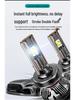 Super Bright LED Car Headlight Bulb with Lens, Spotlight, and High/Low Beam for H7, H4, H11, H8 Models