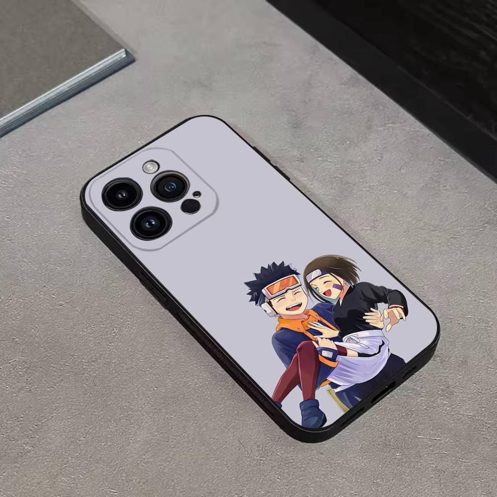 

U-UchihaS Anime O-Obito Phone Case For iPhone 16,15,14,13,12,11 Plus,Pro Max,XS,X,XR,SE,Mini,8,7,Soft Silicone Black Cover iPhone12mini