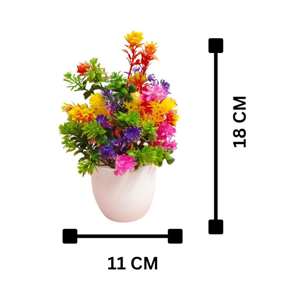 Artificial Potted Plants, Artificial Plastic Eucalyptus Plants Small Indoor Potted Houseplants, Small Faux Plants for Home Decor