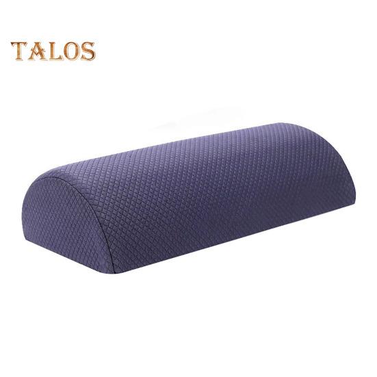 Almohada de media luna para piernas, espalda y rodillas, almohada de espuma viscoelástica debajo de las rodillas con funda lavable a máquina para mayor comodidad en los tobillos y los pies.