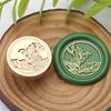 Vintage Seal Stamp Head Plant Themed Sealing Stamp for Seal Envelope Card Wedding Invitations Scrapbooking Packaging