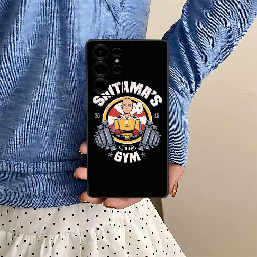 

Superhero Anime One Punch Man Phone Case For Samsung S 24 Fe 25 Ultra Plus 20 Lite 21 30 22 23 24 22 Ultra 5G Fundas Samsung S20 fe
