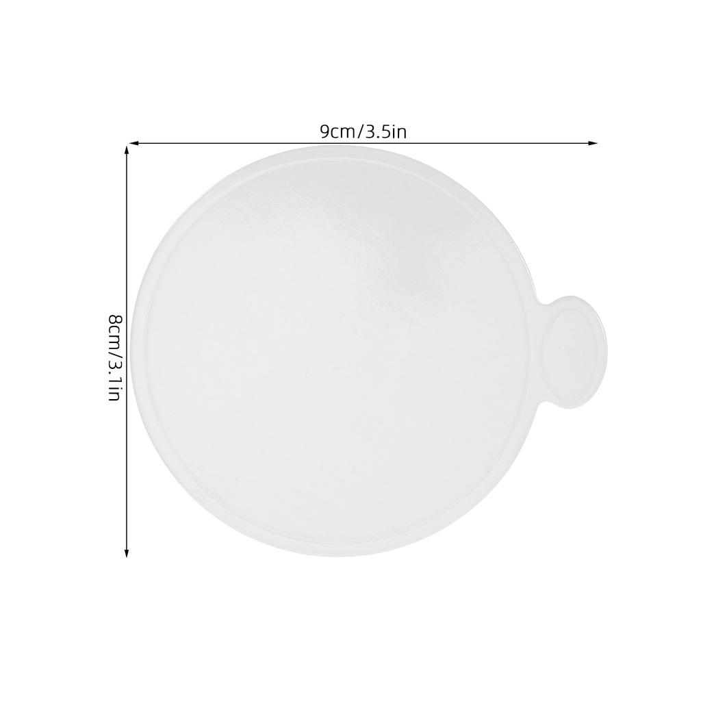 100pcs Mini Dessert Tray Small Round Cake Holder For Mousse Tiramisu Cheesecake Cupcake Display Base Wedding Party Baking