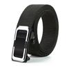 Men'S Toothless Automatic Buckle Woven Canvas Belt Belt Casual Nylon Tactical Pants Belt Military Training Outdoor Belt