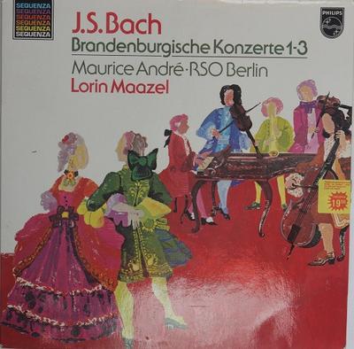 LP Record J.S. BACH MAURICE ANDR LORIN MAA  Brandenburgische Konzerte 13 6527053 Philips 1981 Netherland Classical Used