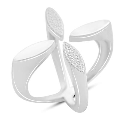 Silver Ring with Cubic Zirconia, Product Weight 6.07 G (2161868)