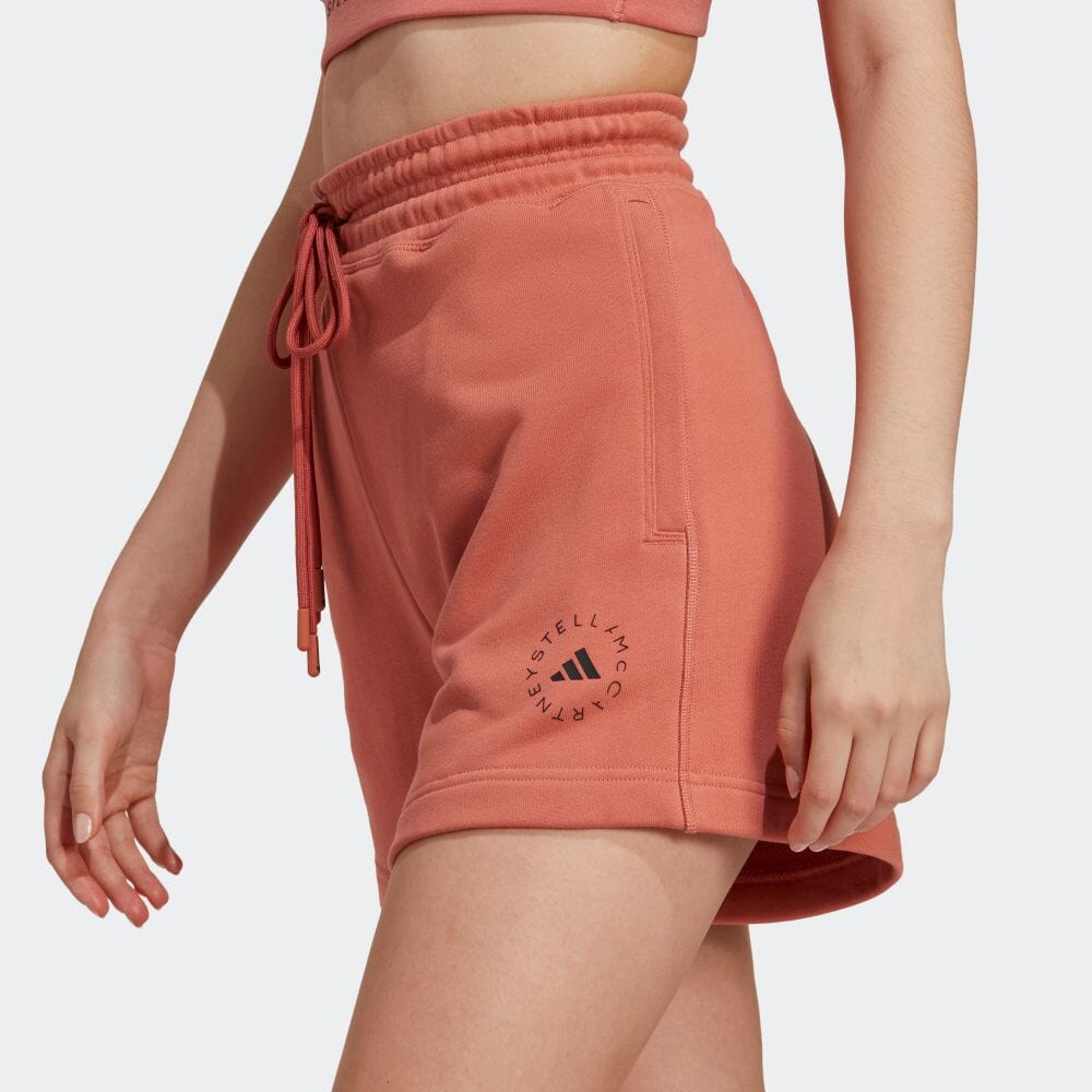 Adidas X Stella McCartney Logo Print Drawstring Straight Leg Shorts Women Shorts Magic-Earth HR9176
