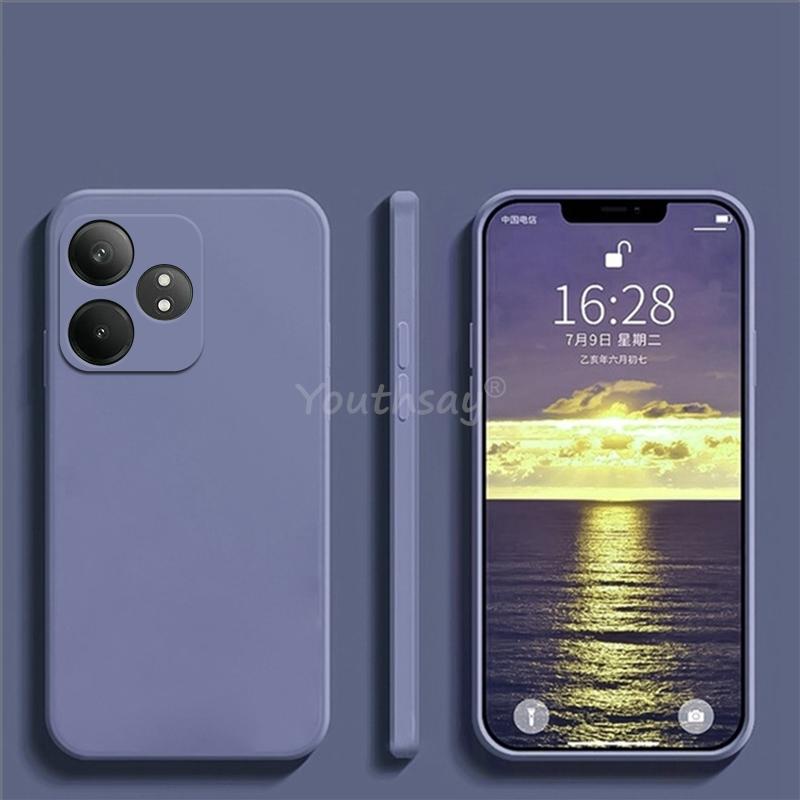 

Для Realme GT 6 Чехол Realme GT 6 Чехол Жидкий Силиконовый Простой TPU Противоударный Защитный Чехол Для Телефона Realme GT 6 T Чехол Realme GT 6T