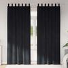 vidaXL Curtains 2 Pcs. Black 140 X 225 Cm Velvet
