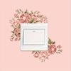 1pc Watercolor Flower Pattern Light Switch Stickers, Bathroom Bedroom Living Room Switch Stickers, Removable Self-Adhesive Wall Stickers