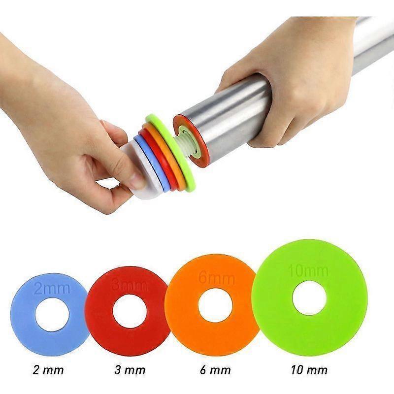 Lebanghui Rolling Pin - Stainless Steel Rolling Pin 17 Inch Adjustable Rolling Pins