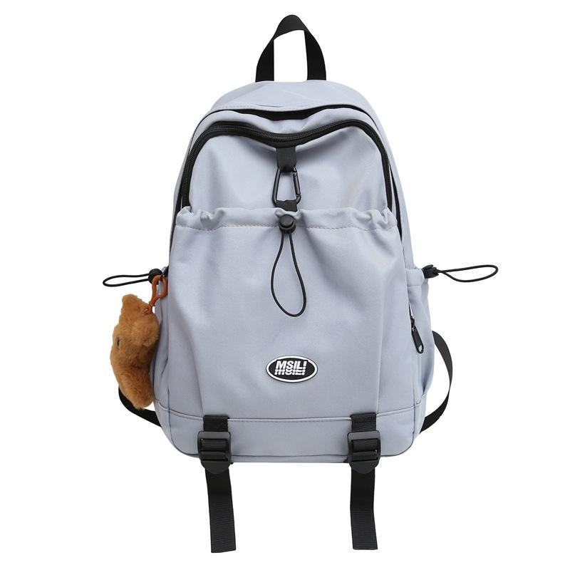 

Рюкзак большой емкости, рюкзак в студенческом стиле, легкий нейлоновый пригородный школьный рюкзак синий