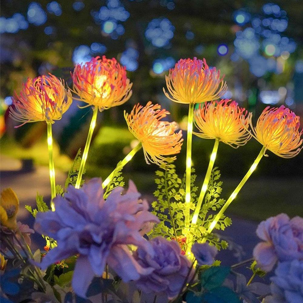 Glowing Solar Across the Shore Flower Lights Simulation Flowers Landscape Lawn Lamp Garden