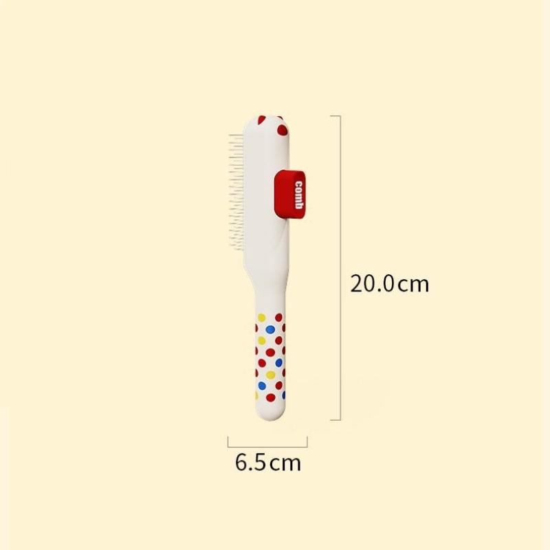Cat Hair Remover Comb Flea Comb Multifunctional Pet Brush Self-Cleaning Cat Grooming Brush With Stainless Steel Teeth Cat Combs