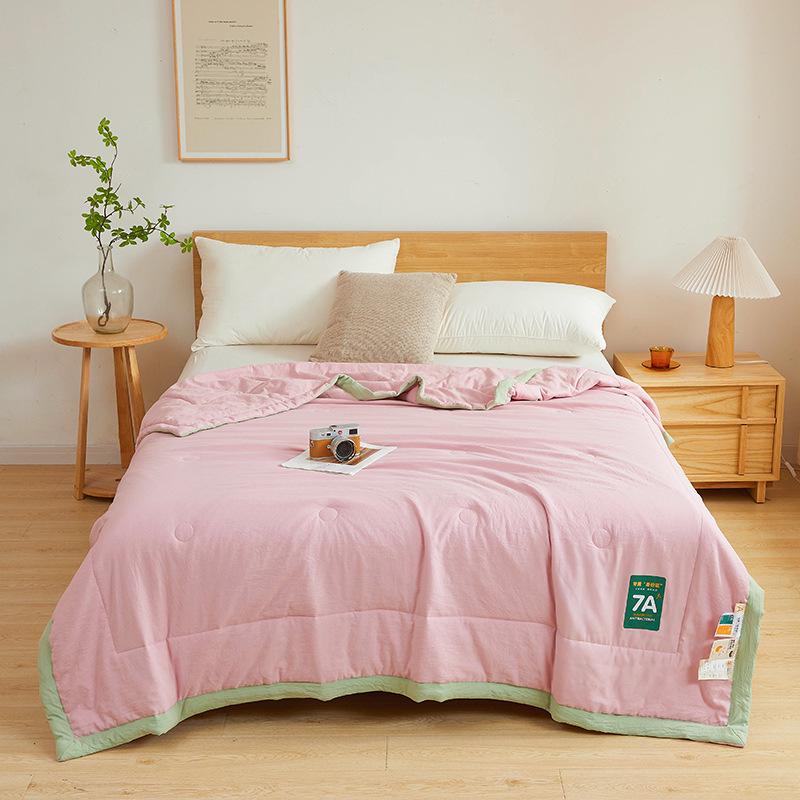 7A Antibacterial Summer Air Conditioner Quilt - Washable Cooling Cotton Quilt for Dorms and Students