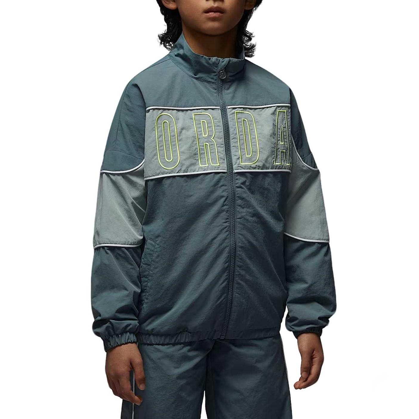 

Jordan Jacket Letter Stand Collar Zipper Long Sleeve Kids Kids jackets IR8354-344 XL
