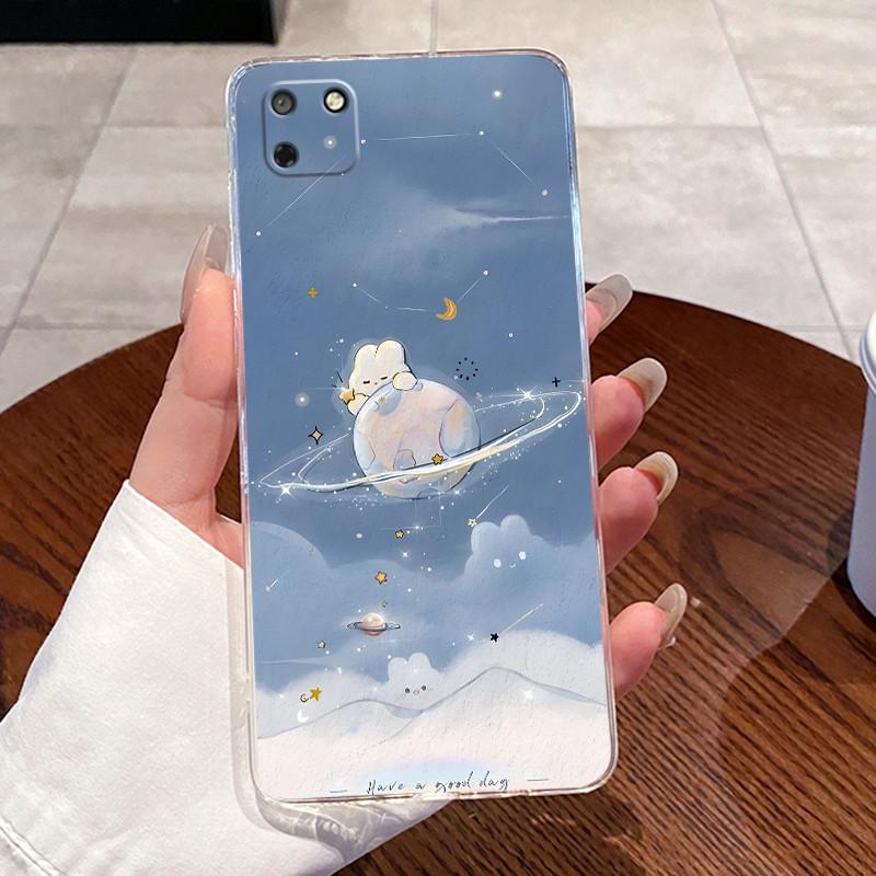 Jelly Casing For Huawei Y5P 2020 / Honor 9s Fundas Capa Clear Silicone Soft TPU Back Cover Cute Cat Rabbit Heart Protective Case