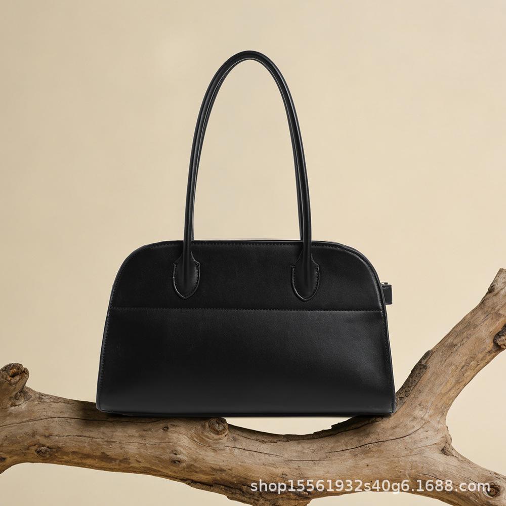 Long Handle Armpit Bag, Women's New Plain Weave Large Capacity Hand-held Commuting Bag, High-end Single Shoulder Tote Bag