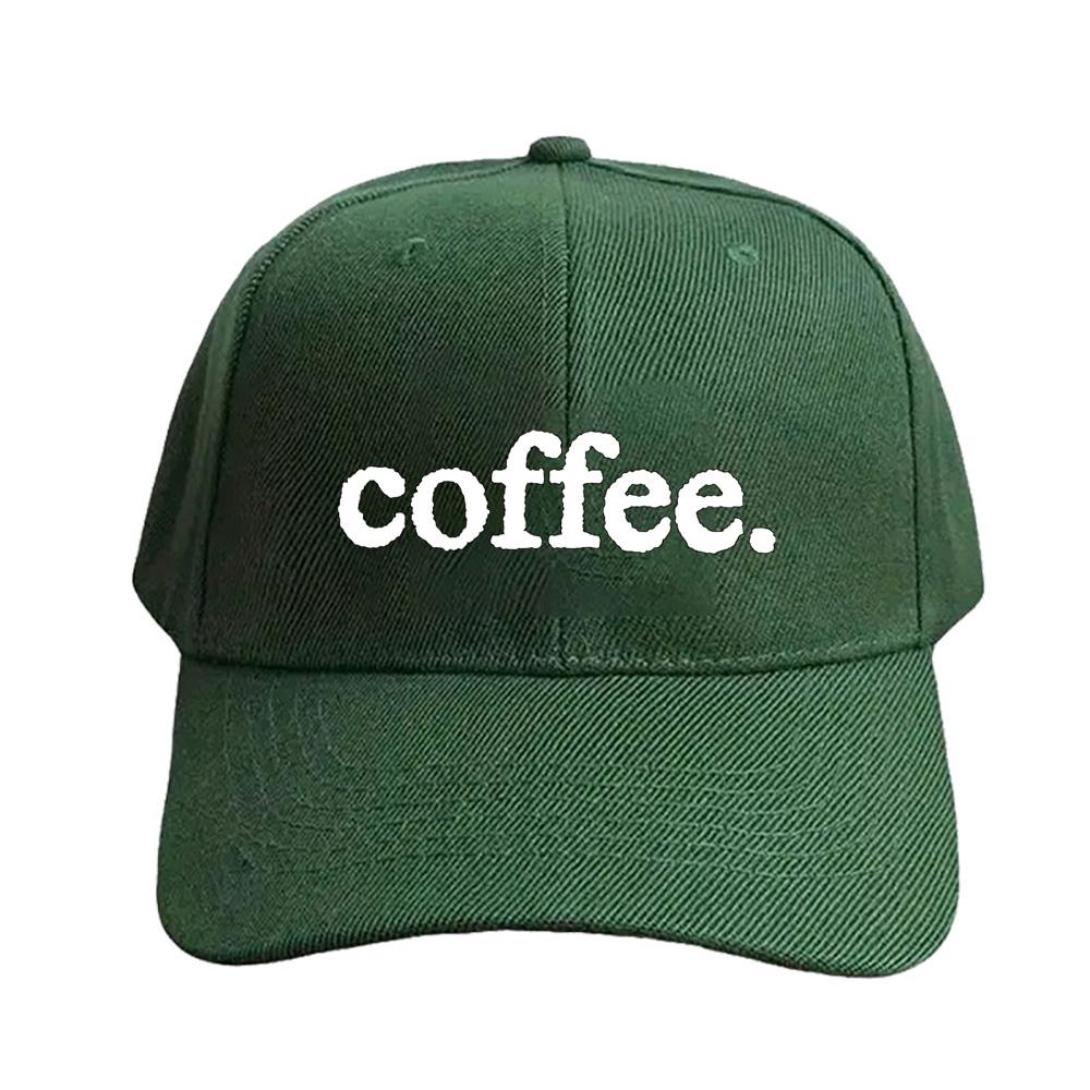 COFFEE Caps Summer Adult Baseball Cap Adjustable with Curved Brim Duckbill Hat Protection Sun Hats