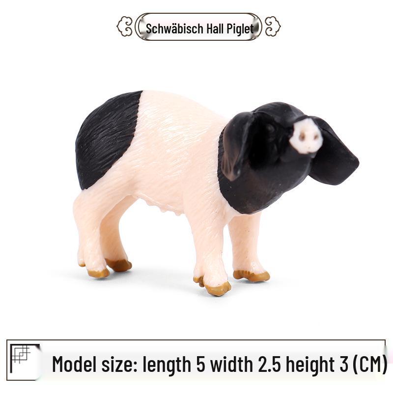 Realistic Miniature Pig Sow Figurine Toy Animal Model Ornament