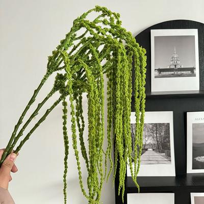 Simulated Needle Vine Wall Mounted Green Plant Leaves Rattan Pine Floral Handheld Flowers DIY Wedding Floral Bouquet Decoration