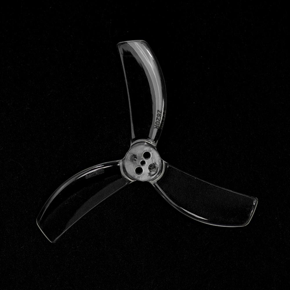 2 Pairs GEMFAN 2820 2.8 Inch 3-Blade PC Propeller 1.5mm 3 Holes for RC FPV Racing Drone Compatible with 1104-1404 Motors