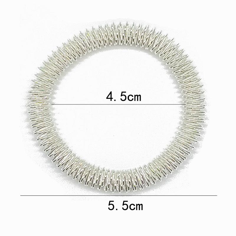 Spring Steel Bangle: Gold & Silver Wrist Massage Toy