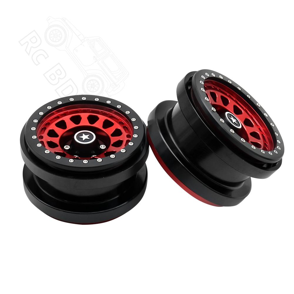 Rc jeep CNC Aluminum 2.9" Beadlock Wheel Hub Rim for 1/6 RC Crawler Car Axial SCX6 Jeep JLU Wrangler