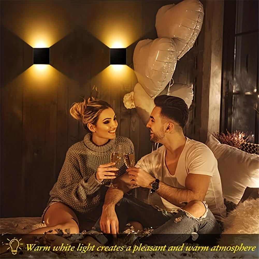 LED Modern Wall Sconce Indoor Wall Mount Light for Living Room Up Down Aluminum Indoor LED Wall Mounted Lamp for Bedroom Hallway