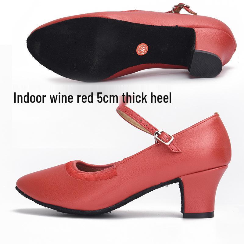 Women's Modern Ballroom & Latin Dance Shoes - Elastic Opening, Perfect for Practice & Social Dancing