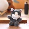 Realistic Cat Cute Plush Keychain With Ultra Soft Pp Cotton Bag Charm Gift