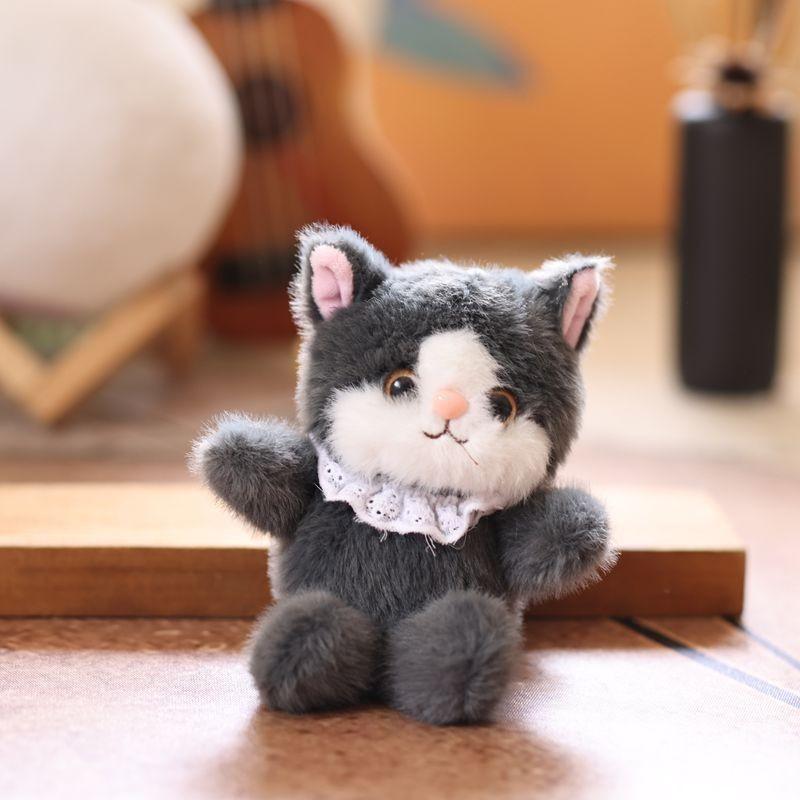 Realistic Cat Cute Plush Keychain With Ultra Soft Pp Cotton Bag Charm Gift