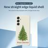 For Samsung Galaxy A16 5G/4G Case Christmas Tree Pattern Printing Straight Edge TPU Phone Back Cover