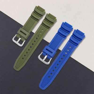 Watch Band Soft 18mm Men Watch Waterproof Rubber Replacement Bracelet Strap Compatible