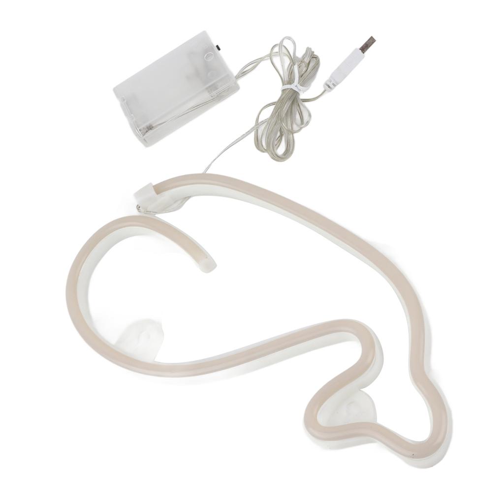 Whale Neon Sign Battery Operated USB Powered LED Neon Light for Party Home Decoration