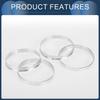 INFINAUTO Hub Centric Rings 72.56mm Inner to 73.1mm Outside Diameter Vehicle Wheel Hub Rings Aluminum Alloy 4pcs