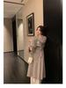 Women's Mid-Length Double-Faced Cashmere Coat with Fox Fur Cuffs for 2025 Autumn/Winter