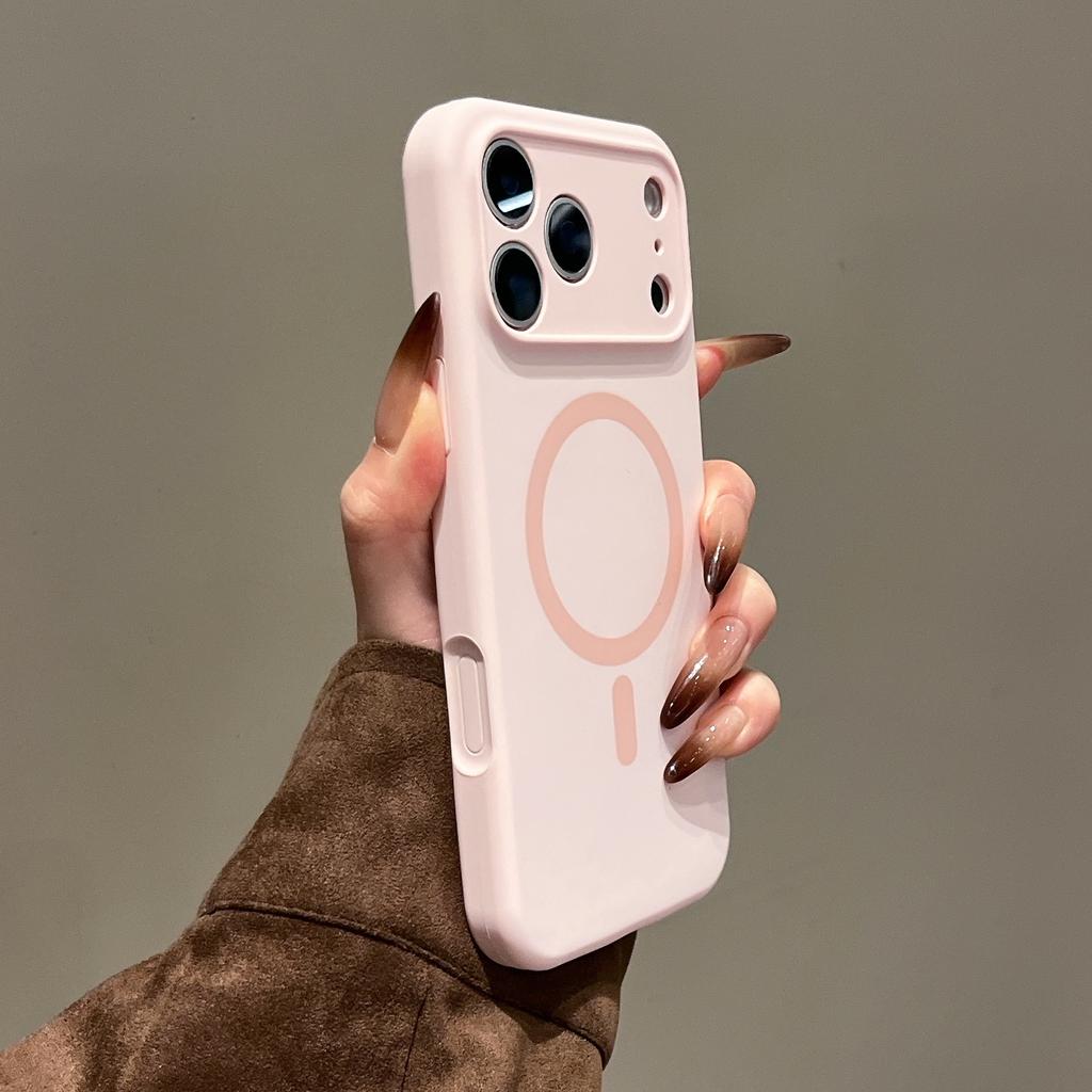 New Magnetic Liquid Silicone Case for Apple IPhone 17 Pro Max, Full-coverage Skin-feel Protective Case for IPhone 16