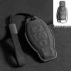 Mercedes Key Case with Alcantara, Compatible with E-Class, S-Class, C-Class, B-Class, GLC, GLB—Full Coverage Protection