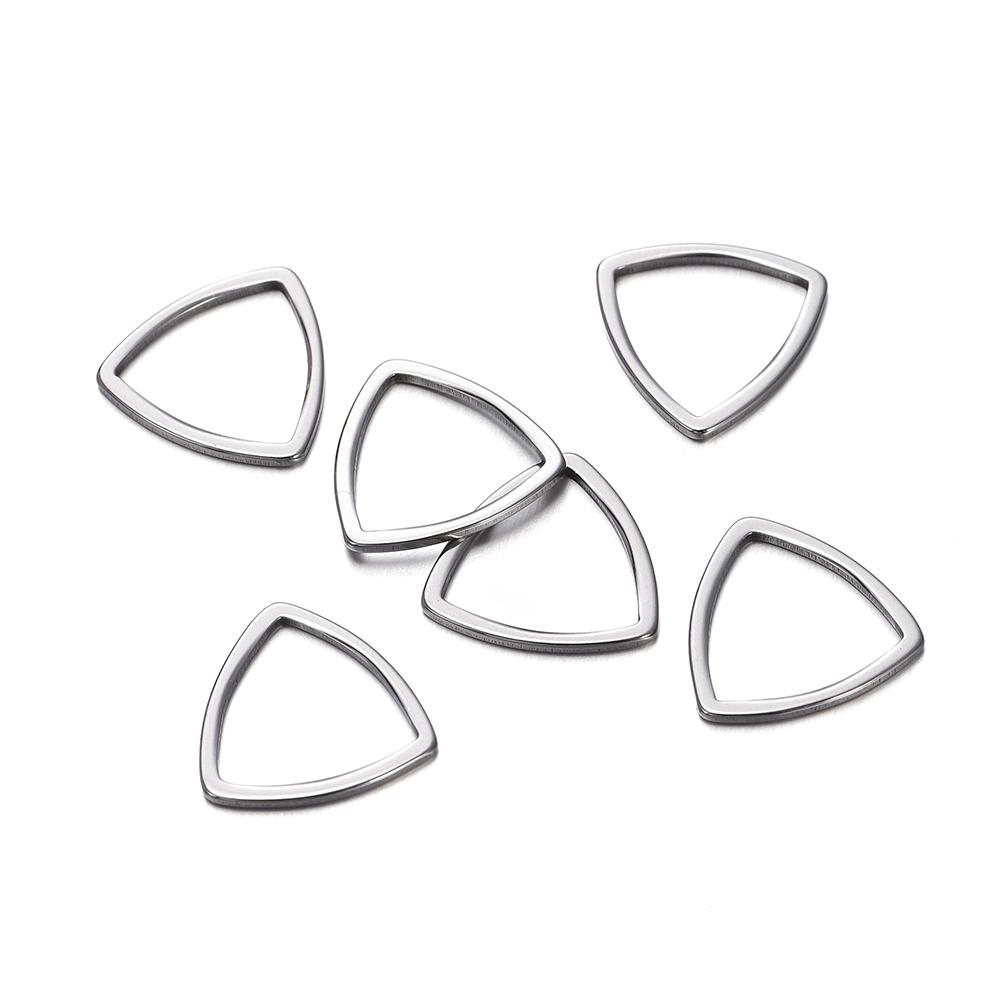 10pcs Stainless Steel Geometric Star Cross Round Frame Earrings Charms Connectors for Necklaces Earrings Jewelry Making Supplies