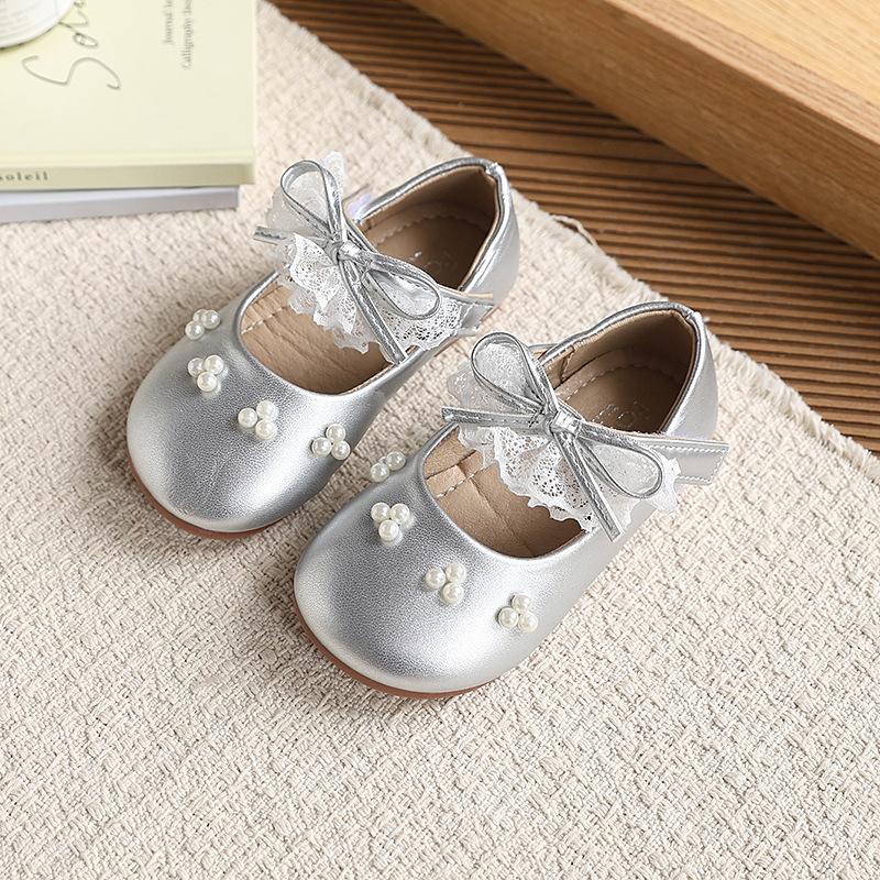 

Girls Ballet Flat Shoes Spring Autumn Ruffled Edge Kids Princess Mary Jane Shoes Lightweight Children Leather Shoes 25