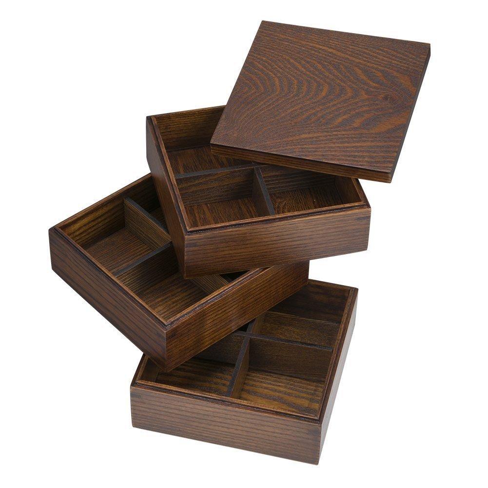 Nagao Dżubako (Trzypoziomowe lakierowane drewniane pudełko) JH165SUS