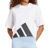 adidas Essentials Comfortable Soft Breathable Loose Short Sleeve Drop Shoulder T-Shirt Women Tops White JG8737