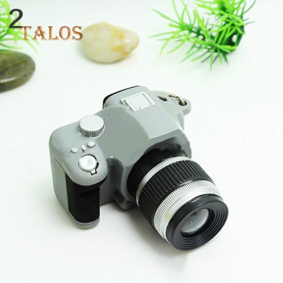Cute Mini Digital Single Lens Reflex DSLR Camera Style LED Flash Light Keychain Suspension Trinket