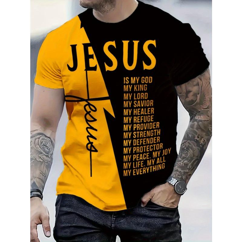 Pánské tričko s grafikou Ježíše