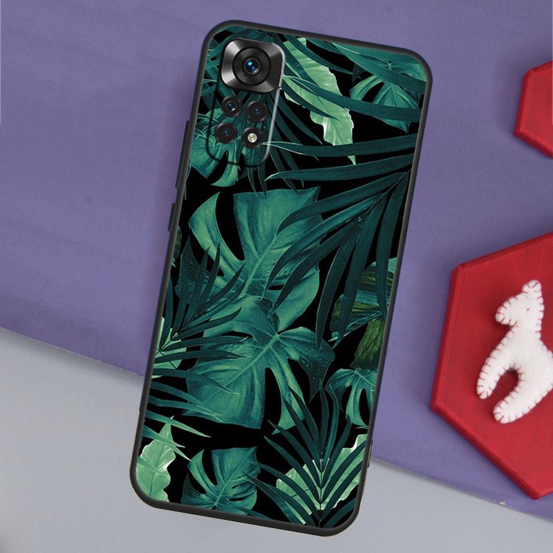 

Tropical Leaf Pattern Funda For Xiaomi Redmi Note 14 13 12 Pro 11 9 10 9S 10S 11S 12S Redmi 14C 10C 12C 13C Case Redmi Note 11S