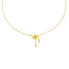 Minimalist Rose Tassel Clavicle Chain: Elegant, Non-Fading Vietnam Gold Necklace for Women