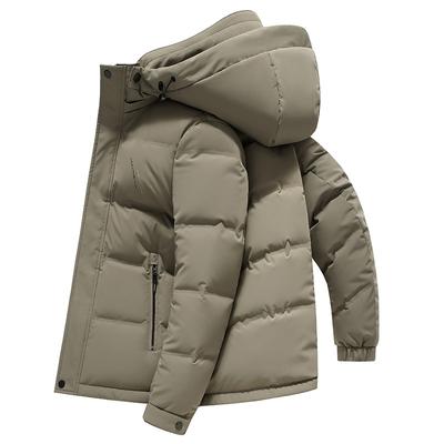 Winter Neue Kapuzen-Daunenjacke Herren Verdickte Jugend-Daunenjacke Kältefeste Daunenjacke