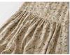 Xin Xing 2025 Summer Floral Cotton Linen Sleeveless Long Dress